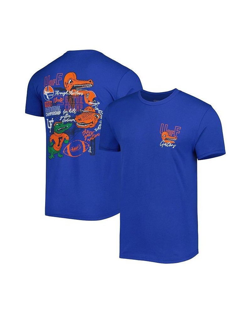 Men's Royal Florida Gators Vintage-Like Through the Years Two-Hit T-shirt $24.74 T-Shirts