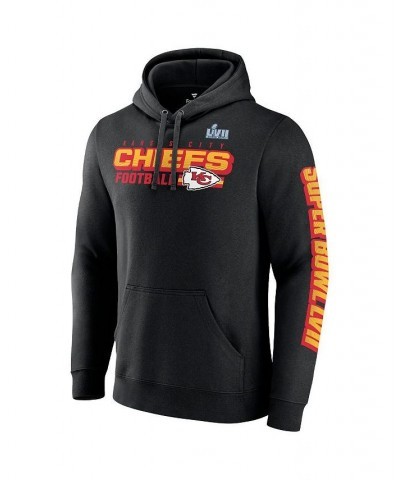 Men's Branded Black Kansas City Chiefs Super Bowl LVII Star Trail Pullover Hoodie $37.22 Sweatshirt