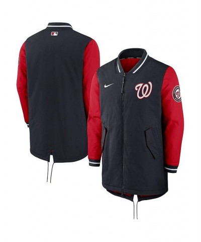 Men's Navy Washington Nationals Dugout Performance Full-Zip Jacket $98.90 Jackets