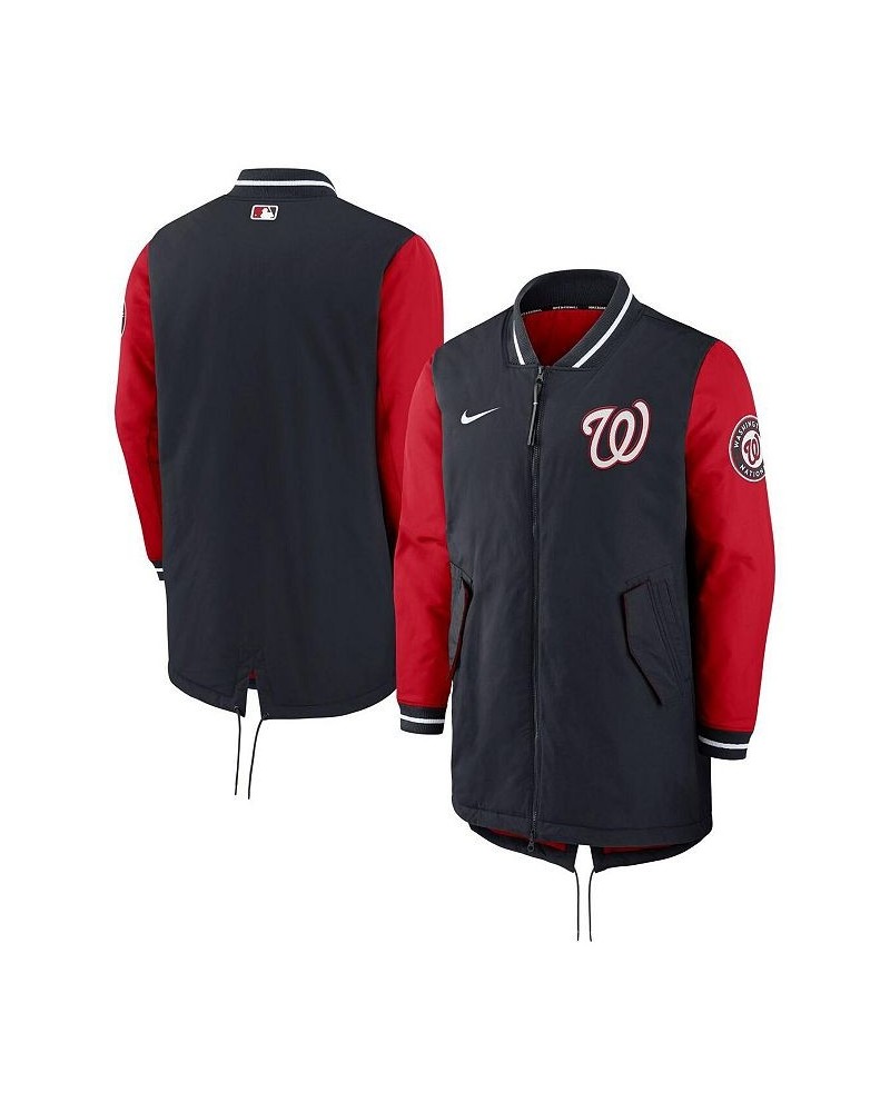 Men's Navy Washington Nationals Dugout Performance Full-Zip Jacket $98.90 Jackets