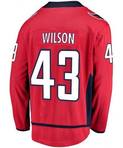 Men's Tom Wilson Red Washington Capitals Home Premier Breakaway Player Jersey $61.05 Jersey