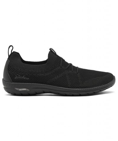 Women's Arch Fit Flex Slip-On Walking Sneakers Black $40.50 Shoes