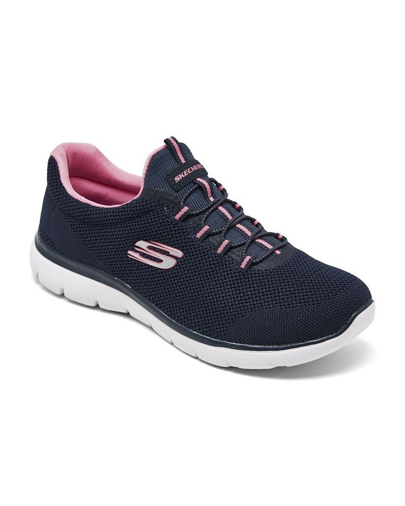 Women's Summits - Cool Classic Wide Width Athletic Walking Sneakers Orange $30.25 Shoes