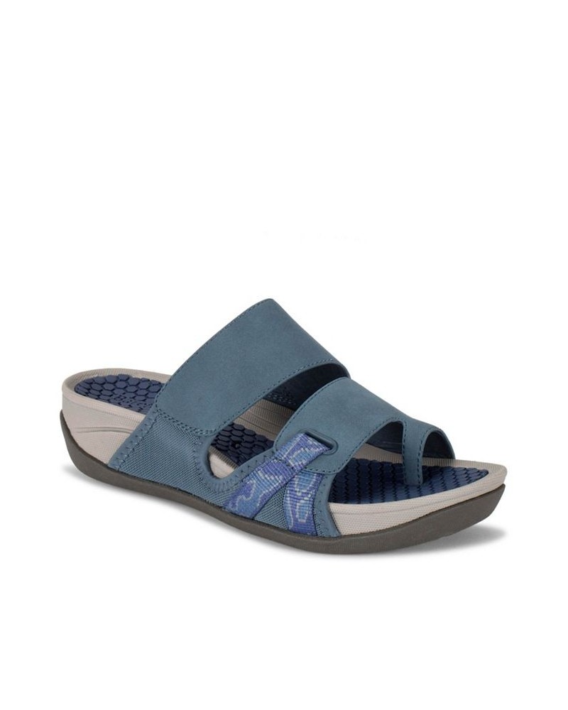 Daylin Women's Slide Sandal Blue $41.65 Shoes