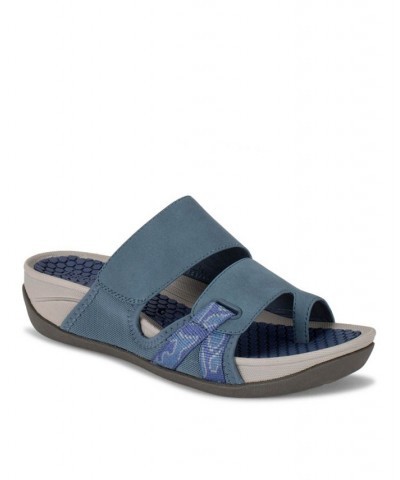 Daylin Women's Slide Sandal Blue $41.65 Shoes