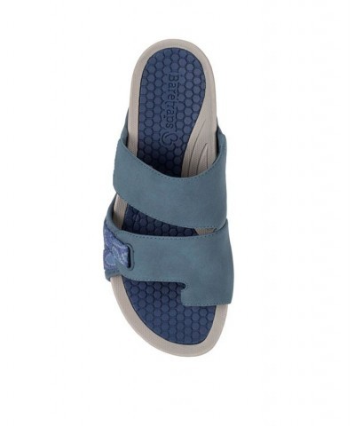 Daylin Women's Slide Sandal Blue $41.65 Shoes