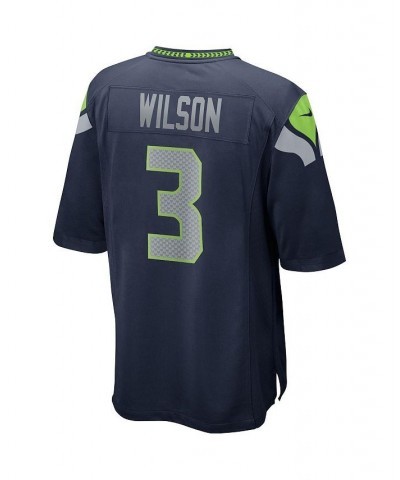 Men's Russell Wilson College Navy Seattle Seahawks Game Player Jersey $57.50 Jersey