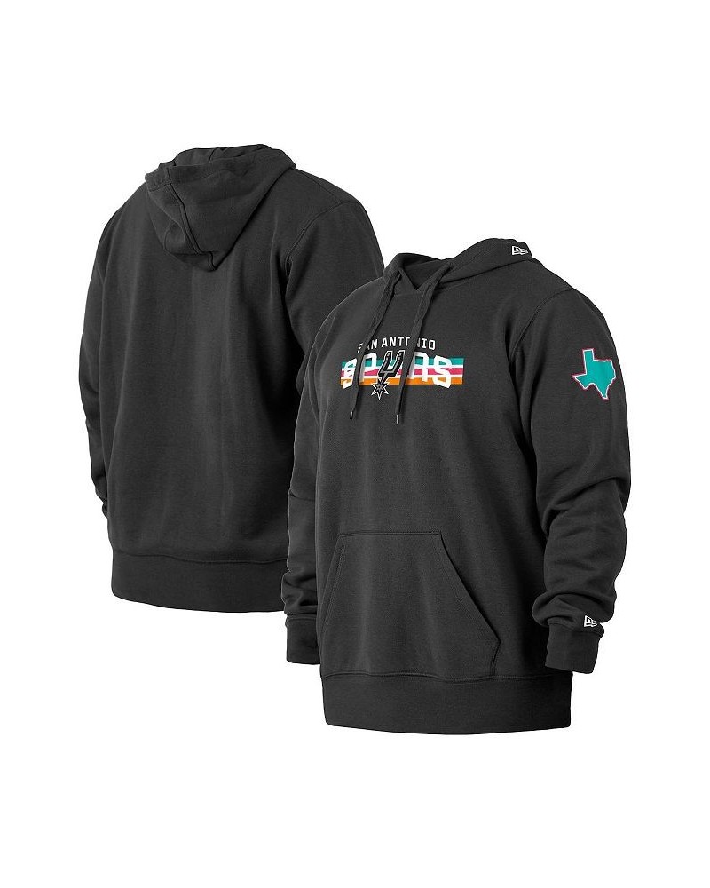 Men's Black San Antonio Spurs 2021/22 City Edition Big and Tall Pullover Hoodie $33.00 Sweatshirt