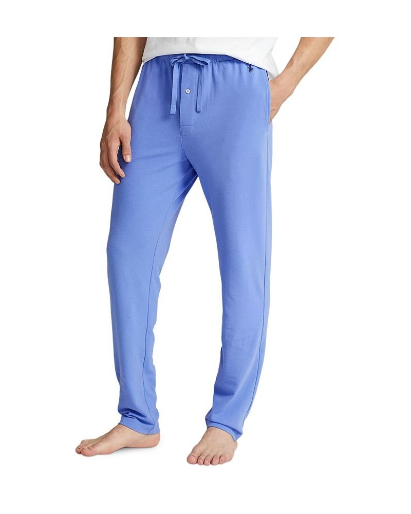 Men's Cotton-Blend Nautical-Inspired Printed Sleep Pants Vintage Anchor Print $33.15 Pants