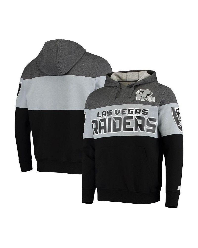 Men's Heathered Gray, Silver Las Vegas Raiders Extreme Fireballer Pullover Hoodie Gray, Silver $30.36 Sweatshirt