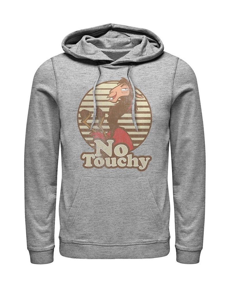 Disney Men's Emperor's New Groove Kuzco Llama No Touchy, Pullover Hoodie Gray $34.31 Sweatshirt