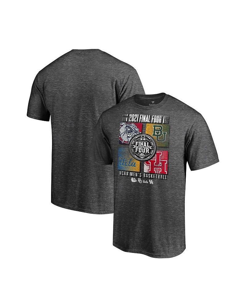 Men's Branded Heathered Charcoal 2021 NCAA Men's Basketball Tournament March Madness Final Four Bound Group Clutch T-shirt $1...