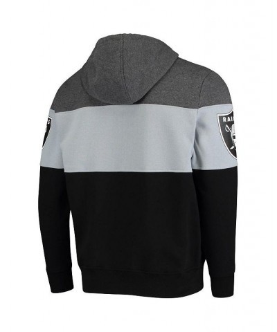 Men's Heathered Gray, Silver Las Vegas Raiders Extreme Fireballer Pullover Hoodie Gray, Silver $30.36 Sweatshirt