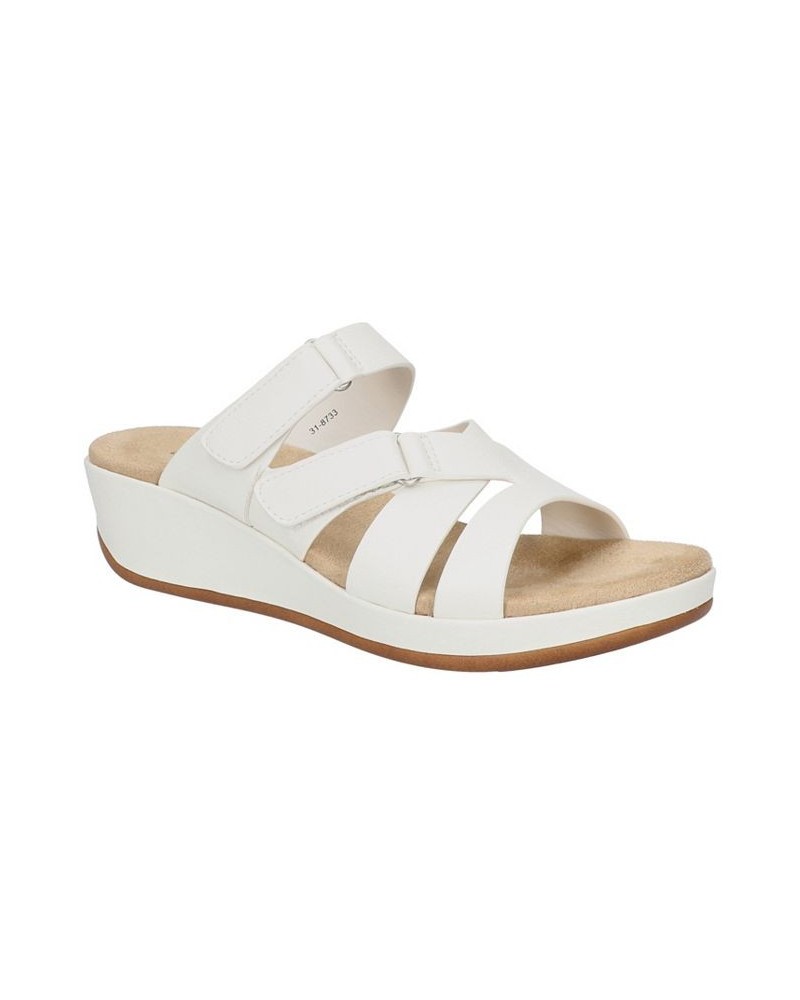 Women's Koda Wedge Sandals White $33.60 Shoes