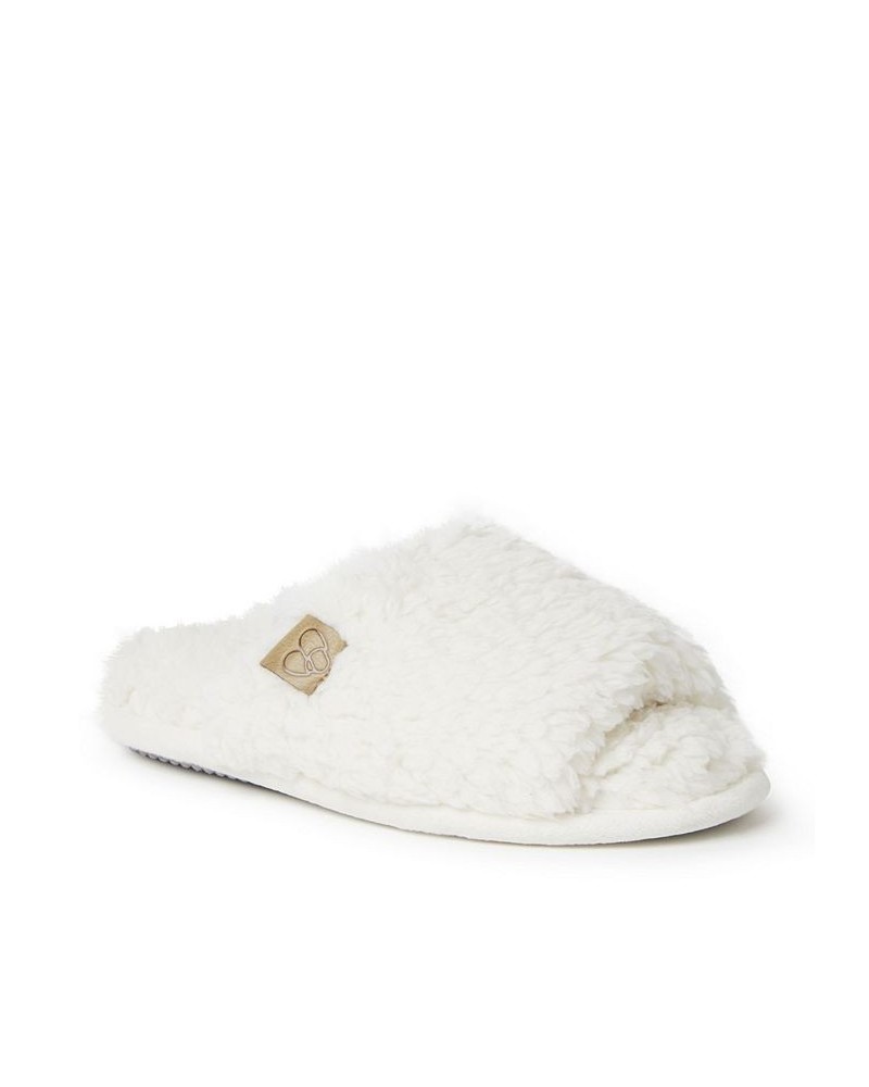 Women's Lane Teddy Slide Slippers White $20.52 Shoes