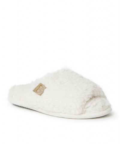 Women's Lane Teddy Slide Slippers White $20.52 Shoes