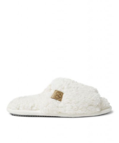 Women's Lane Teddy Slide Slippers White $20.52 Shoes