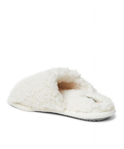 Women's Lane Teddy Slide Slippers White $20.52 Shoes