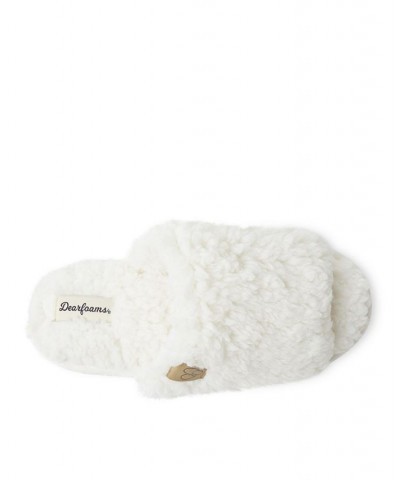 Women's Lane Teddy Slide Slippers White $20.52 Shoes