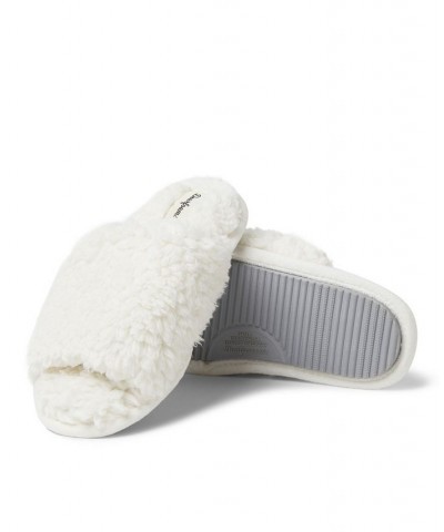 Women's Lane Teddy Slide Slippers White $20.52 Shoes