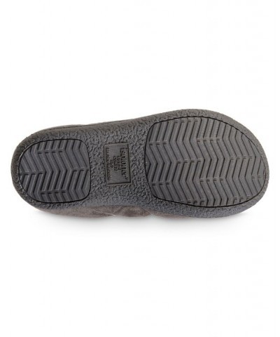 Women's Microsuede Puffer Comfort Hoodback Slippers Gray $11.96 Shoes