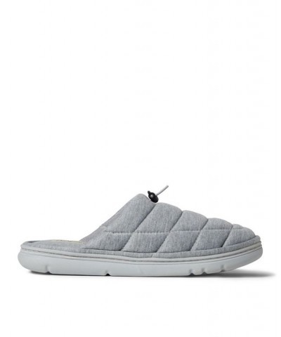 Men's Austin Quilted Sweatshirt Scuff Slippers Gray $25.38 Shoes