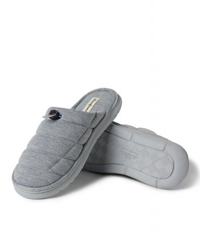 Men's Austin Quilted Sweatshirt Scuff Slippers Gray $25.38 Shoes