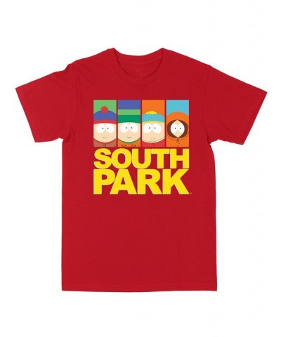 Men's South Park Boxes Short Sleeves T-shirt Red $11.80 T-Shirts