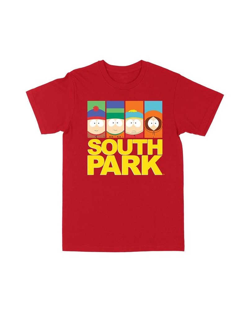 Men's South Park Boxes Short Sleeves T-shirt Red $11.80 T-Shirts