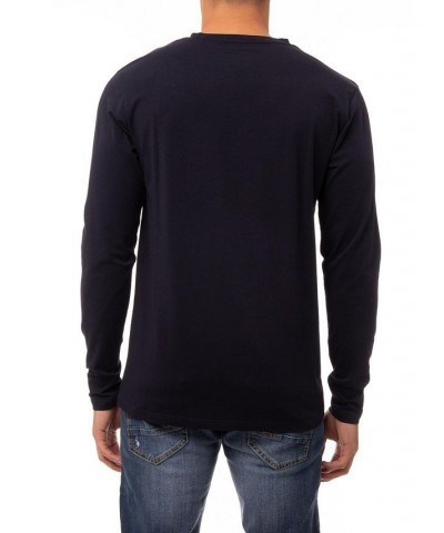 Men's Soft Stretch V-Neck Long Sleeve T-shirt PD06 $21.56 T-Shirts