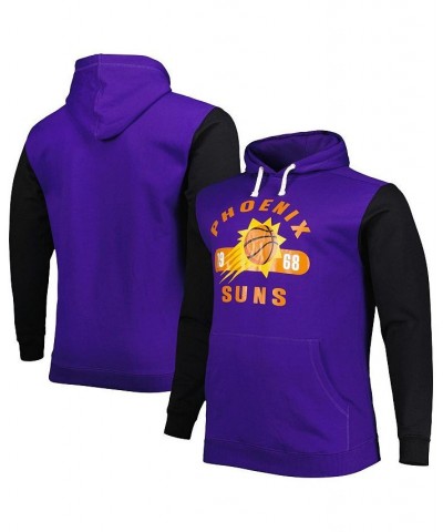 Men's Branded Purple, Black Phoenix Suns Big and Tall Bold Attack Pullover Hoodie $43.19 Sweatshirt