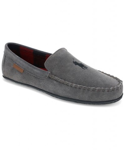 Men's Collins Genuine Suede Moc Slipper Gray $36.90 Shoes