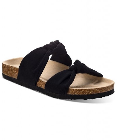 Astrid Knotted Sandals Black $20.25 Shoes