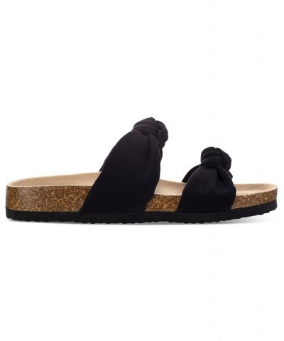 Astrid Knotted Sandals Black $20.25 Shoes