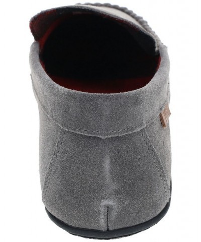 Men's Collins Genuine Suede Moc Slipper Gray $36.90 Shoes