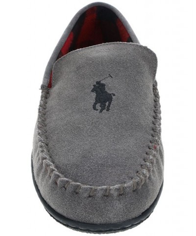 Men's Collins Genuine Suede Moc Slipper Gray $36.90 Shoes