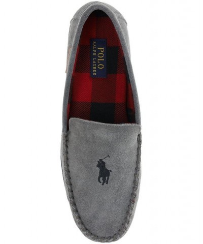 Men's Collins Genuine Suede Moc Slipper Gray $36.90 Shoes