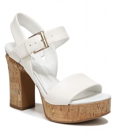 Scarlett Platform Dress Sandals White $51.15 Shoes