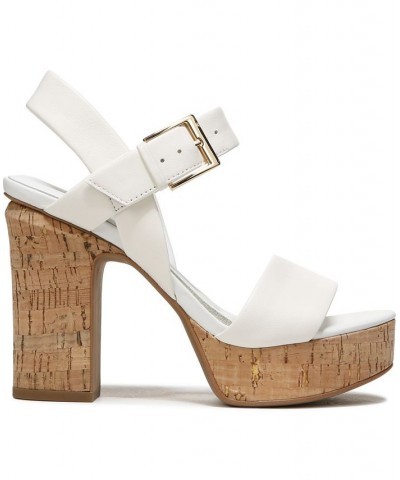 Scarlett Platform Dress Sandals White $51.15 Shoes