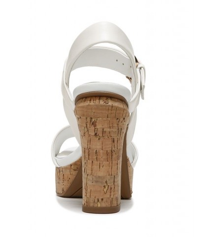 Scarlett Platform Dress Sandals White $51.15 Shoes