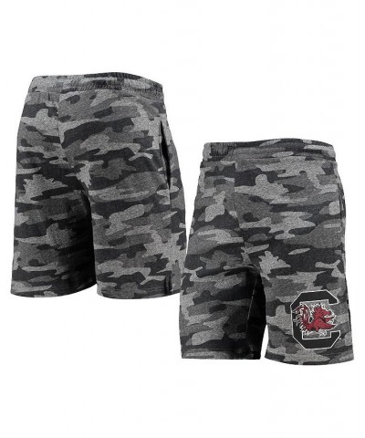 Men's Charcoal, Gray South Carolina Gamecocks Camo Backup Terry Jam Lounge Shorts $22.00 Shorts