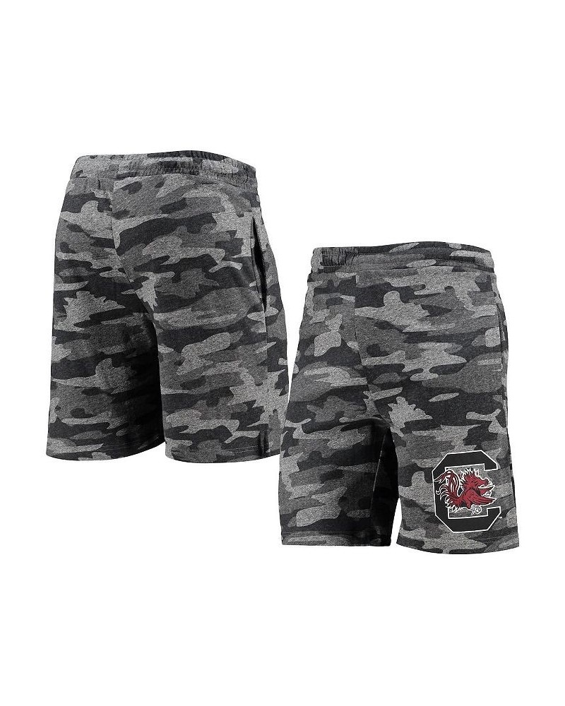 Men's Charcoal, Gray South Carolina Gamecocks Camo Backup Terry Jam Lounge Shorts $22.00 Shorts