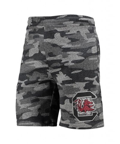 Men's Charcoal, Gray South Carolina Gamecocks Camo Backup Terry Jam Lounge Shorts $22.00 Shorts