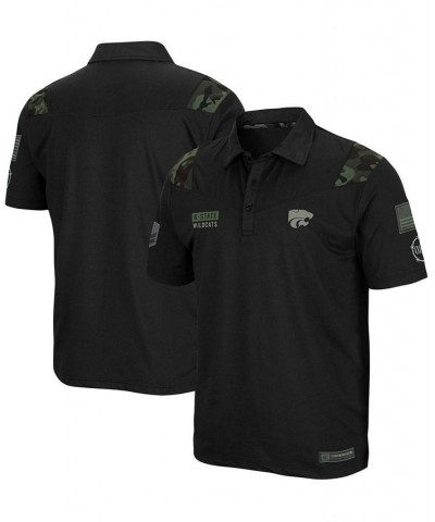 Men's Black Kansas State Wildcats OHT Military Inspired Appreciation Sierra Polo $25.20 Polo Shirts