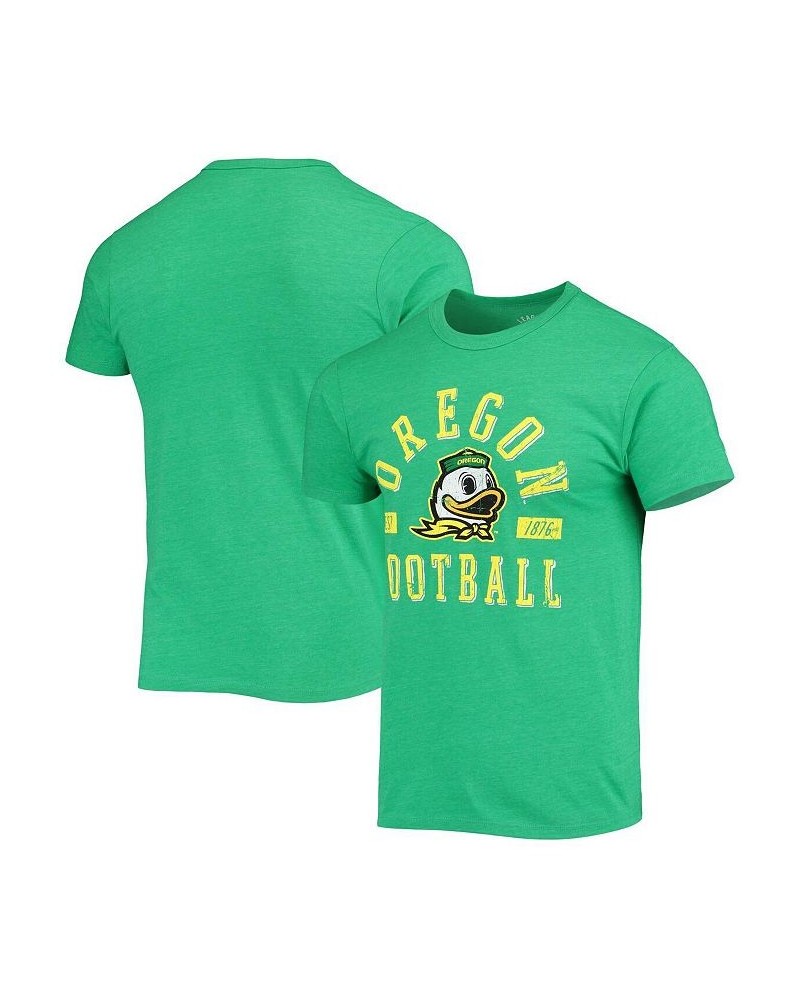 Men's Heathered Green Oregon Ducks Football Focus Victory Falls Tri-Blend T-shirt $21.60 T-Shirts