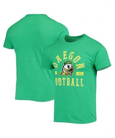 Men's Heathered Green Oregon Ducks Football Focus Victory Falls Tri-Blend T-shirt $21.60 T-Shirts