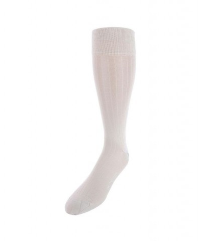 Jasper Mercerized Cotton Ribbed Mid-Calf Solid Color Socks PD09 $16.92 Socks