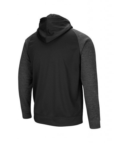 Men's Black Oklahoma Sooners Blackout 3.0 Tonal Raglan Full-Zip Hoodie $37.50 Sweatshirt