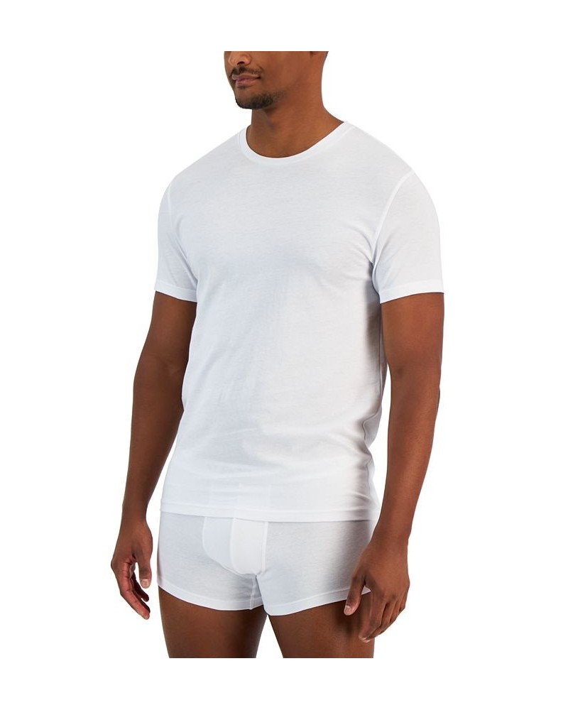 Men's 4-Pk. Classic-Fit Solid Cotton T-Shirts White $12.96 Undershirt