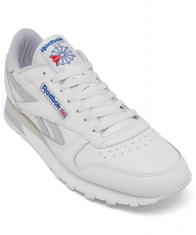 Men's Classic Leather Casual Sneakers White $36.00 Shoes